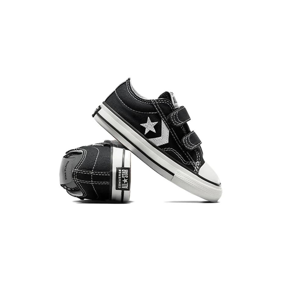Converse Star Player 76 Easy-On Low TD Black Egret Baby Sneakers Vintage-White A06893C