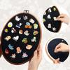 Pin Display Board Fabric Enamel Pin Boards for Wall 11.4 x 8.6 inches Wall Hanging Brooch Earrings Necklace Jewelry Holder Organizer Display Storage