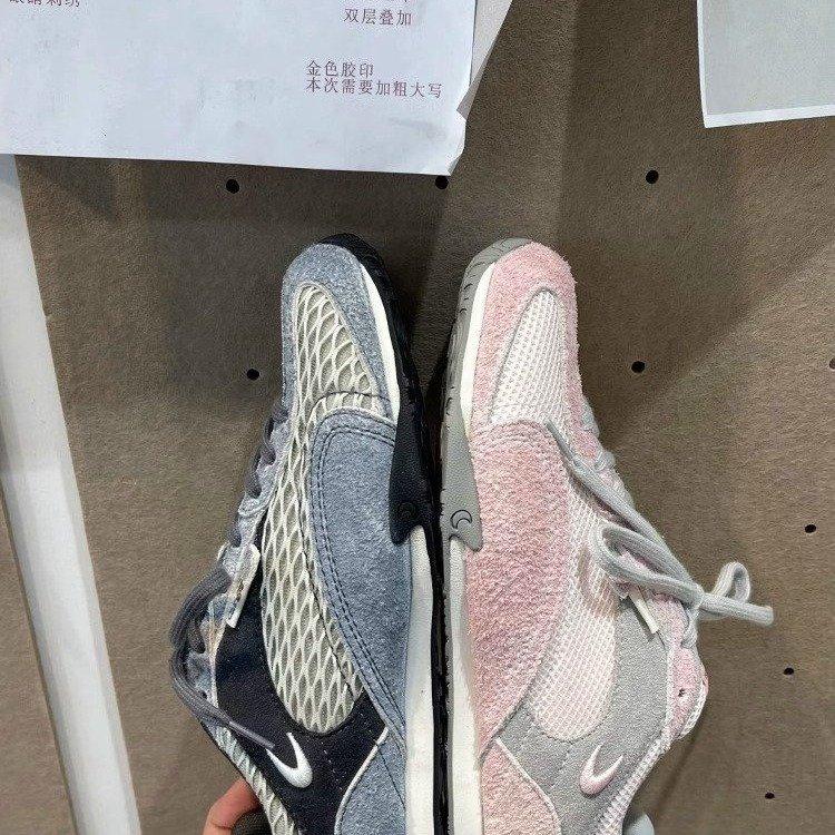 Fishnet shoes 2025 versatile new thick-soled breathable leisure sports running shoes versatile training shoes heightening Forrest Gump shoes