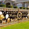 La mulți ani de fundal 18 21 30 40 50 60 Decor pentru petrecere de aniversare Banner pentru ziua de naștere Drapel suspendat Decor de fundal de 30 de ani