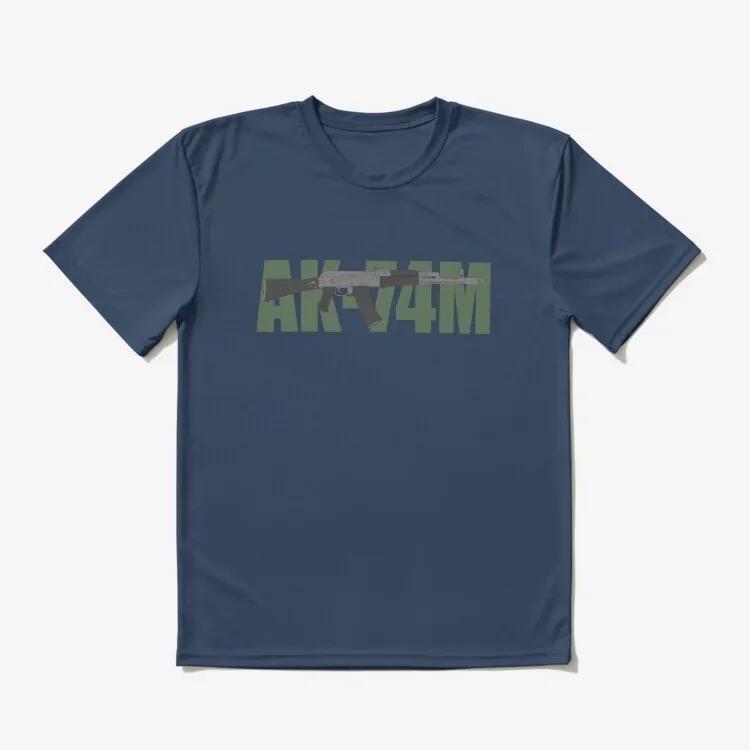 Russian Kalashnikov AK-74M Assault Rifle T-Shirt 100% Cotton O-Neck Summer Short Sleeve Casual Mens T-shirt Size S-3XL S