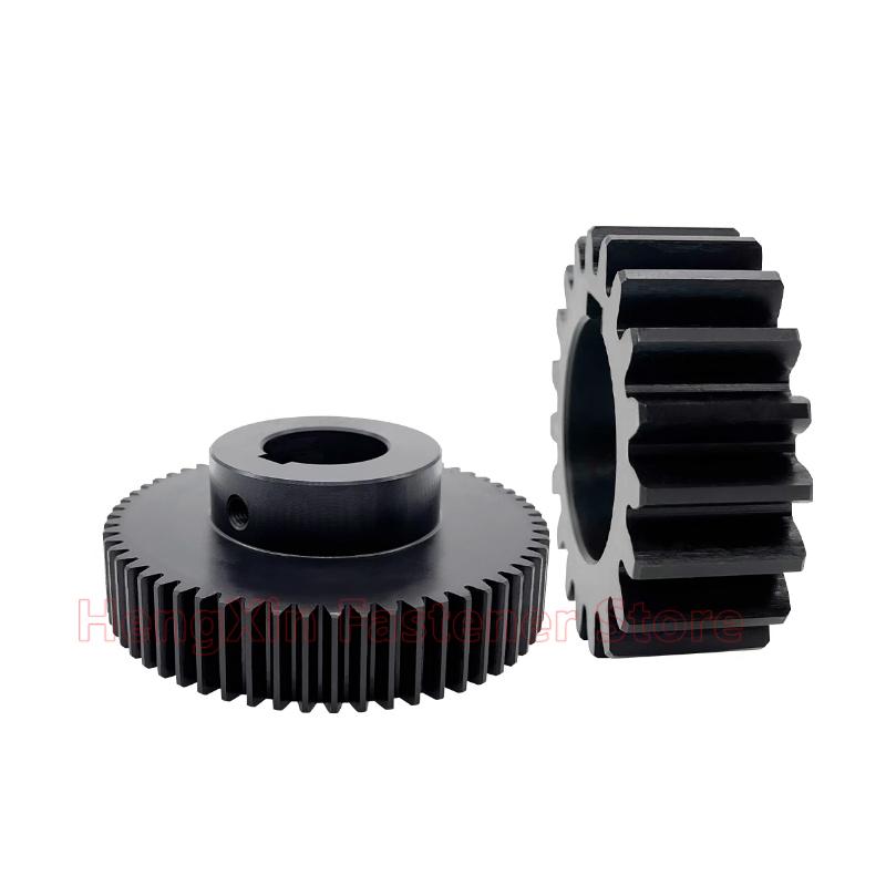 1pcs 22T-25T 1.5M Spur Gear 1.5 Mod 22/23/24/25 Teeth 45# Steel Step/Flat Motor Gears Cylindrical Gear Bore 5-20mm