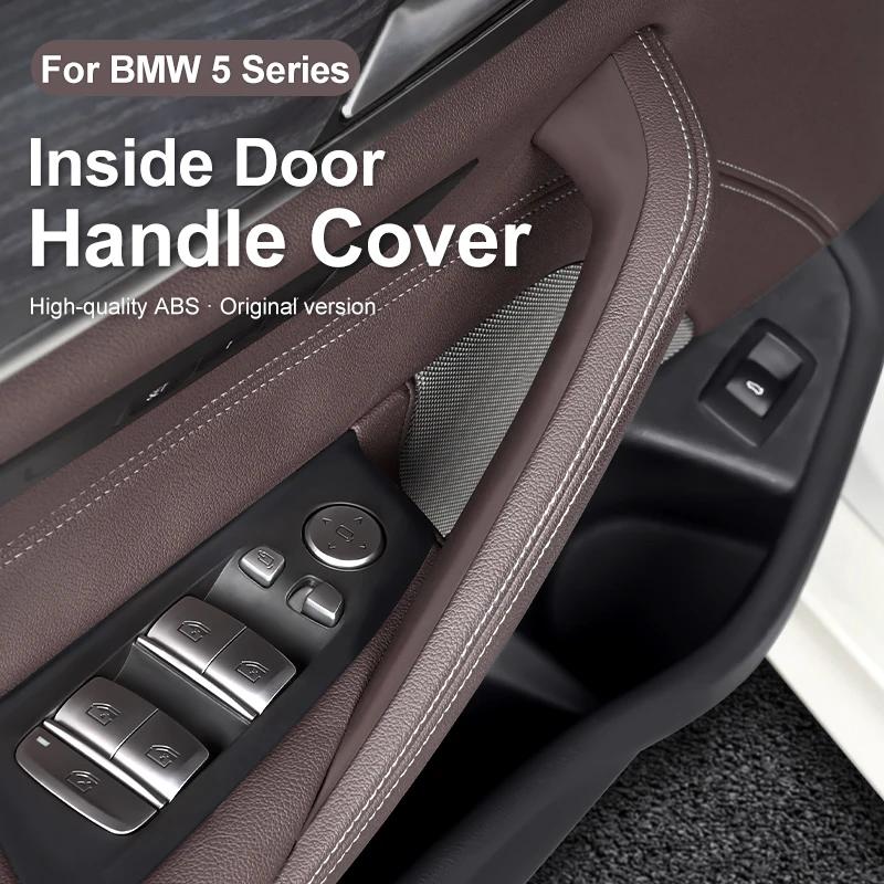2025 Chaud 2PCS Poignée de tirage intérieure de porte de voiture Panneau de tirage Garnitures de protection Accessoires Auto Convient Pour BMW Série 5 G30 G38 2018-2023 Auto Acc