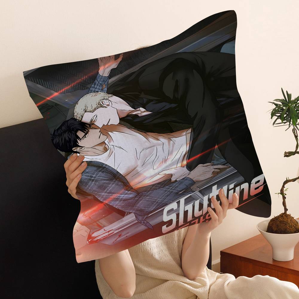 Shutline Cool Jake And ShinU Pillow Covers Cartoon Sofa Decorative Home Doublesided Printing Short Plush Cute Cushion Cover