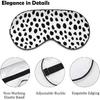 Dalmatians Dog Print Printed Sleep Eye Mask Soft Blindfold Eye Cover with Adjustable Strap Night Eyeshade Travel Nap for Men Women