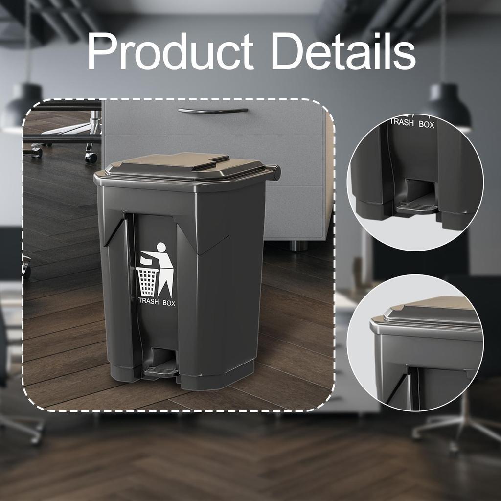 Dustbin with Step Feature Garbage Bin for Home Toilet Area