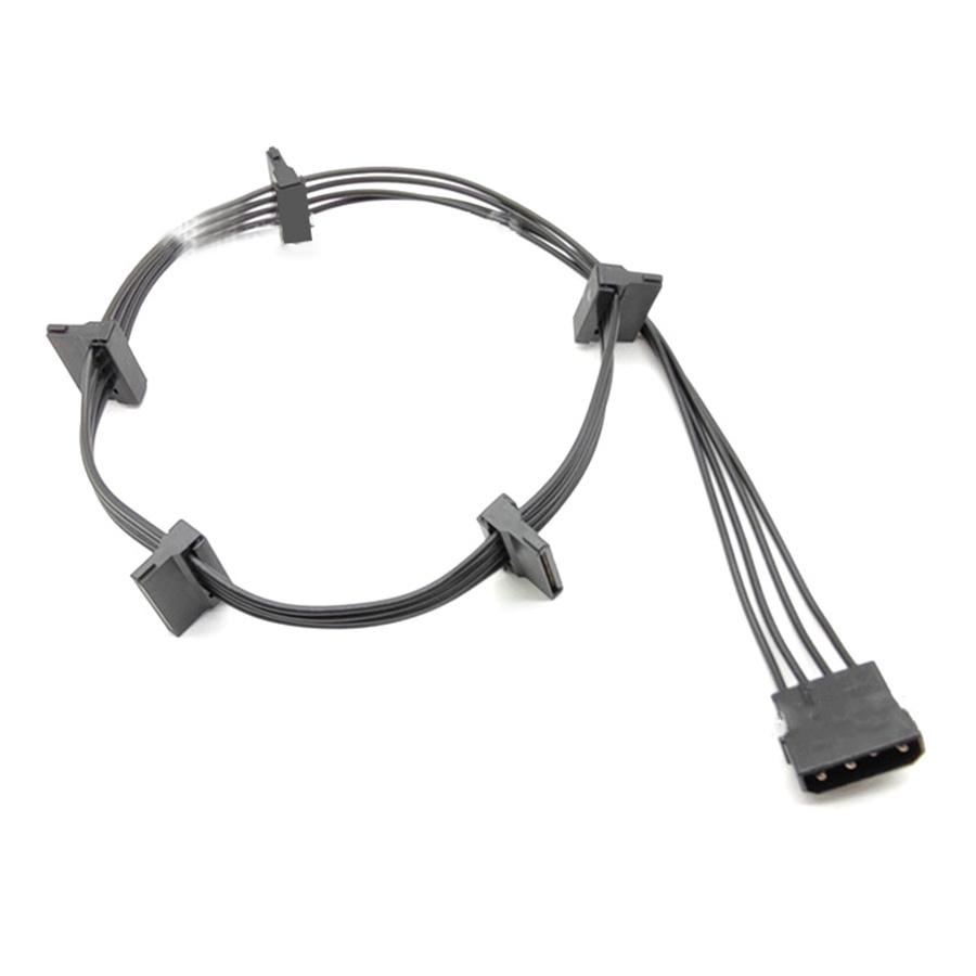 PC Server 4pin IDE Molex 1 To 5 SATA 15pin Splitter Hard Drive HDD SSD Power Supply Cable Cord 18AWG