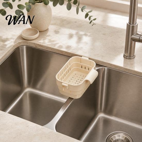 Waterafvoer Spoelbakmand Keuken Afdruipmand, Hoek Voedselresten Verzamelaar, Afval Duurzaam Makkelijk Schoon te Maken Hulpmiddel voor Fruit Groenten Val