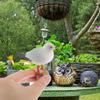 STOBOK Small Seagull Statue Nautical Bird Figurine White Seagull Statue Miniature Seagull Figure Ornaments Desk Seagull Figure Decorations