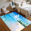 Tropical Beach Door Mat & Rugs Washable Carpets for Living Room Entryway & Kitchen Pet-Friendly Floor Mat Home Decor Alfombra