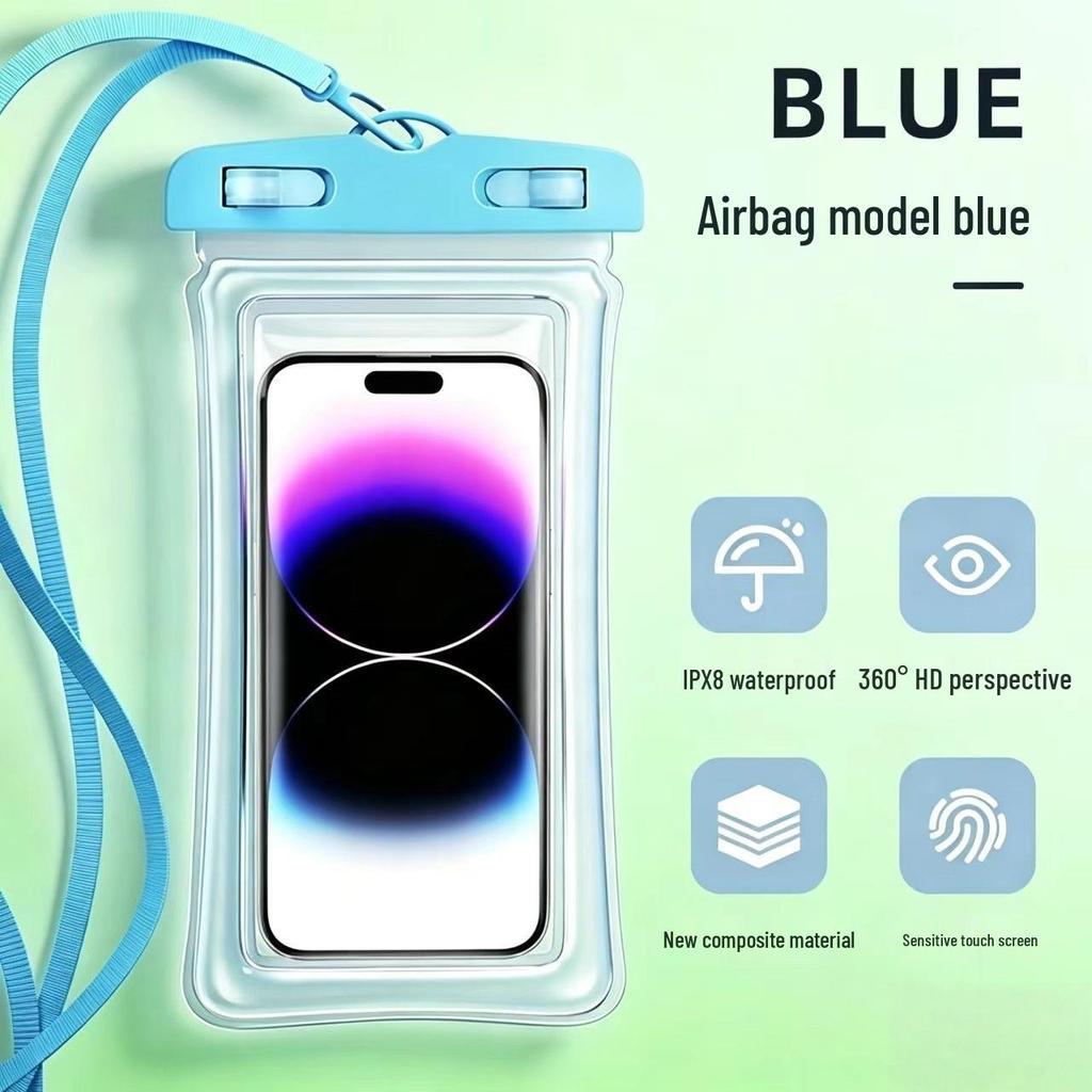 High-End Waterproof TPU Phone Pouch for Swimming, Rafting & Beach - Touchscreen Compatible