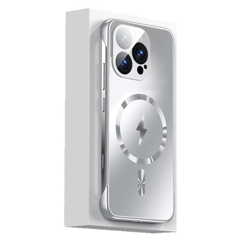 The Dazzling Gold Frameless Magnetic Phone Case Is Compatible with the iPhone 17 Full-coverage Lens Film, iPhone 17 AIR Ultra-thin Matte Finish
