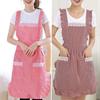 Cooking Apron Sleeveless Shoulder Strap Double Layer Anti-oil Kitchen Women Cleaning Apron Daily Use