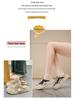 2025 Summer Women's Korean Style White Mesh One-Step Sandals - Versatile Hollow Half Slippers