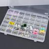 42 Grid Transparent Nail Art Empty Storage Case Box Nail Glitter Rhinestone Crystal Bead Display Accessories Container Box
