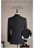 Costume Rayé Premium Double-Boutonnage pour Homme - Revers Pointu, Anti-froissage, Lavable en Machine, Idéal pour le Travail et les Occasions Formelles.