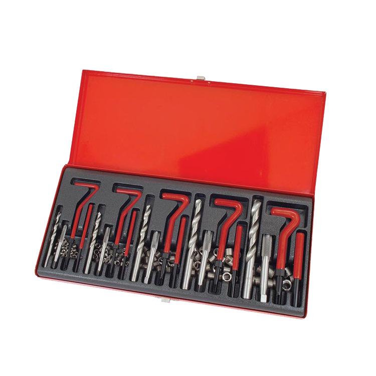 131-Piece Thread Repair Kit for Cars - Tap & Fix Tools