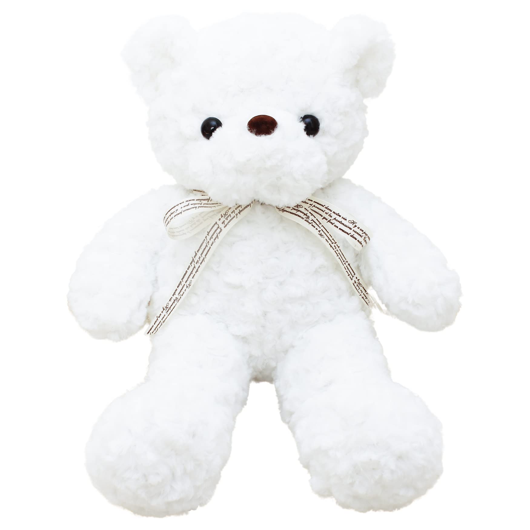 

Shinki Bear Пушистый мягкий большой плюшевый медведь с лентой (Маленький, Белый)