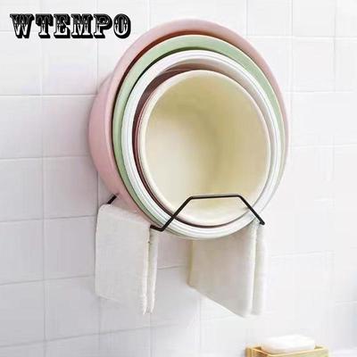 1/3PCS Washbasin Shelf Wall Hanging Towel Rack Free Punch Kitchen Pot Cover Storage Shelf Bathroom Shelf Washbasin Storage Rack Home Organizer