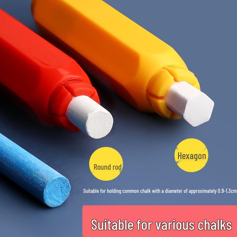 Magnetic Dust-Free Chalk Holder with Automatic Grip