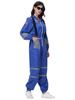 Women's Astronaut Halloween Cosplay Costume - Space Suit for Club or Stage Performance, Bright Colors with Hot Stamping.