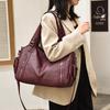 Women's Large Capacity Retro Tote and Crossbody Bag 2025 - Versatile, Textured, Single Shoulder Handbag