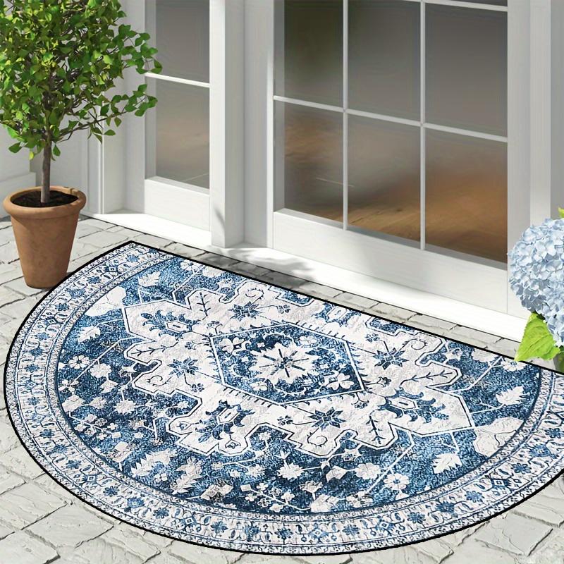 Bohemian Halve Cirkel Vloerkleed Binnen/Buiten Entree Antislip Deurmat Slaapkamer, Keuken Hal Vloermat Woondecoratie 40x60cm 16x24inch