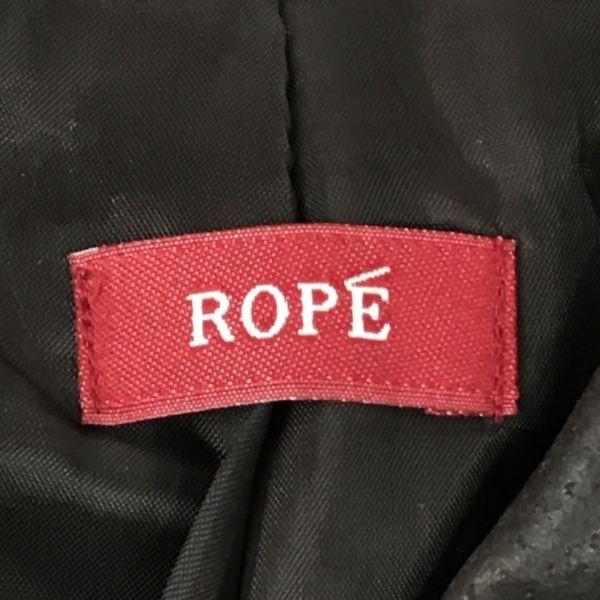 Rope Pig Leather Jacket Blouson Outer Women L Brown Riders Coat(USED)