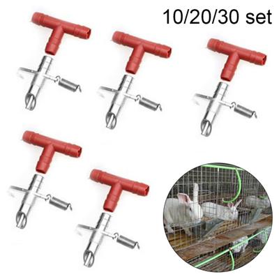 10/20/30Pcs Pet Rabbits Mouse Automatic Nipple Water Feeder Drinking Fountains