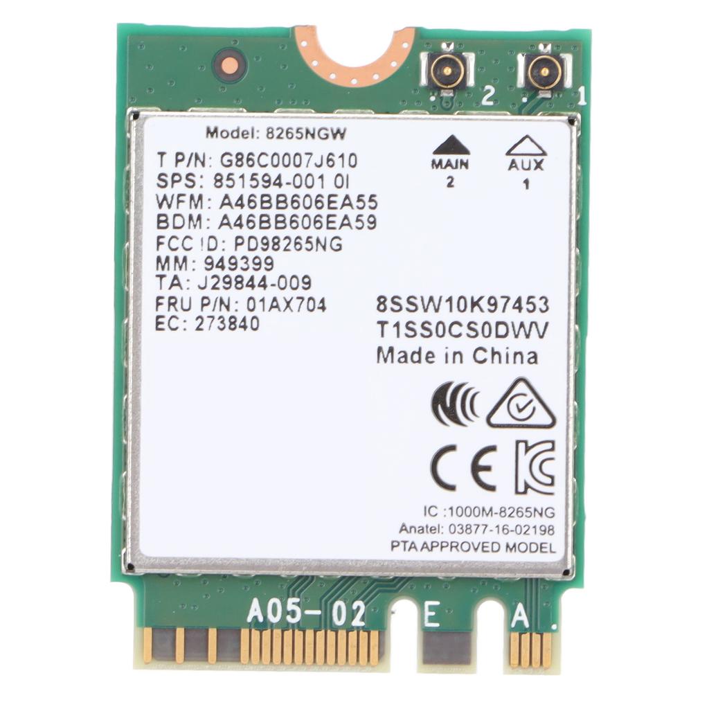 Kabellose Karte 2,4 GHz 5 GHz Dual-Frequenz Kompakt Stabil Zuverlässig Computerzubehör für Dell für Shenzhou für ASUS