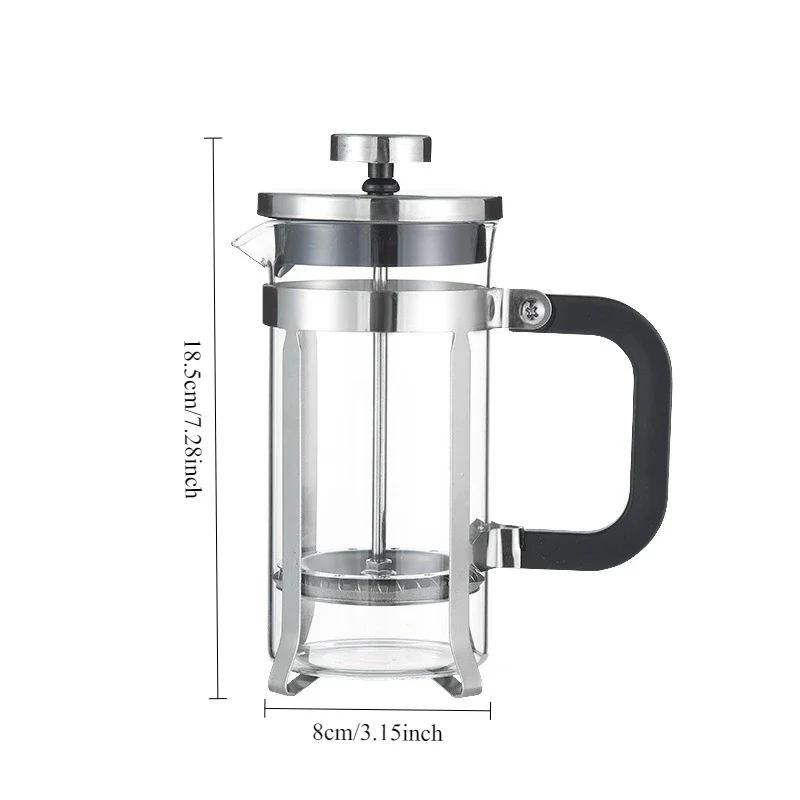 Stainless Steel French Press Coffee Maker,Insulated Coffee Presswith 4 Filters System,Manual Brewer for Tea,Camping & Travel