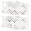 Light Grey Farmhouse Woven Rustic Placemats Set of 6,12x18 Seasonal Holiday Macrame Burlap Kitchen Dining Table Decoration for Home Party Decor