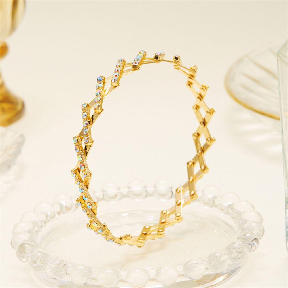 Crystal Bracelets Retractable Ring Bracelet Women Jewelry Accessories Flexible Finger Buckle  Girls