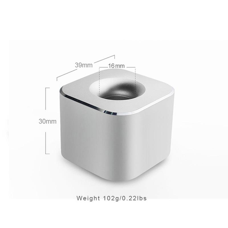 Aluminum Alloy Pen Holder With Non-Slip Pad Student Creative Desktop Ornament Pen Hole Pencil Slot Pencil Storage Stand Office