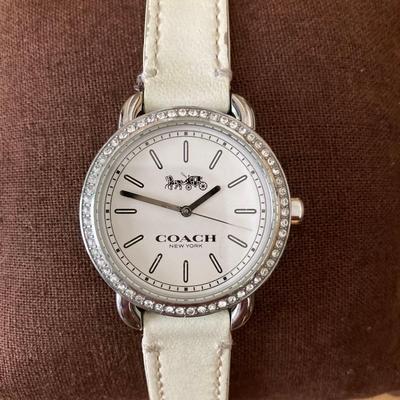 Used Significant Price Reduction In Progress! COACH NEW YORK Ladies Watch Rhinestone Quartz