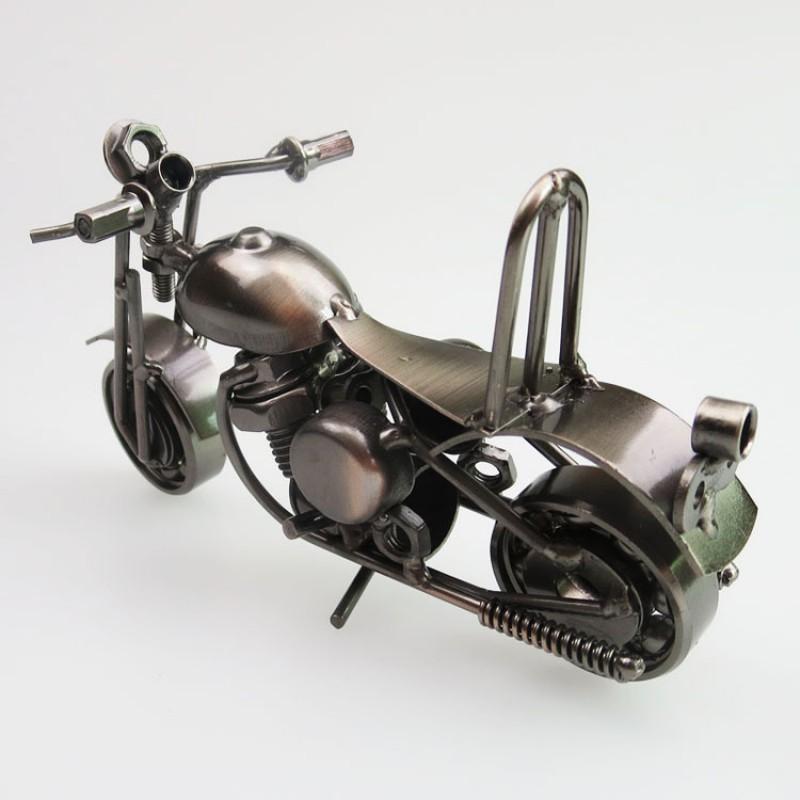 Mini Iron Motorcycle Model European Style Home Decor Metal Craft Gift A1