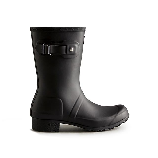 Hunter [Women] Original Tour Short Rain Boots - Black Wfs2205Rmablk