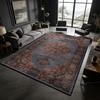 Dark toned Distressed Persian Living Room Carpet Decoration Bedroom Bedside Antiskid Fluffy Rug Washable Soft Coffee Tables Mat