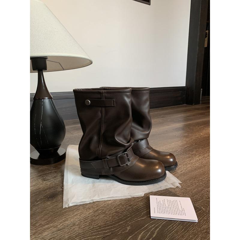 Damenschuhe, Einzelne Schuhe, Rutschfeste Schuhe, Innensohle höhenerhöhend, Dicksohlige, Klobige Stiefel