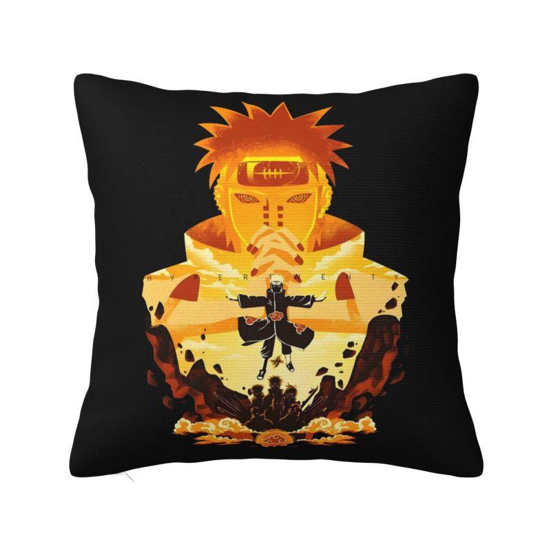 Custom Nordic Uzumaki Anime Cushion Cover Polyester Harajuku Manga Pillow Case
