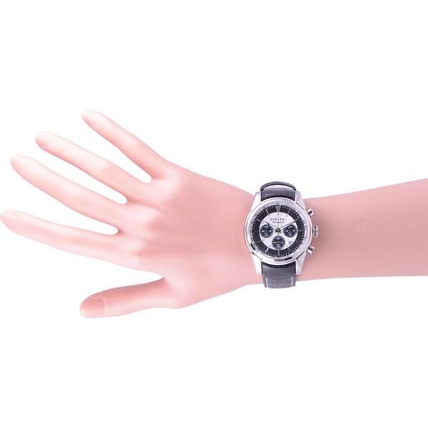 SVALBAL Pánské SV11-LWH (Křemenný pánský sluneční plamen) Kulaté hodinky Black Multi-Hand Analog