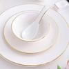 Elegant Ceramic Rose Gold Sauce Dish Set