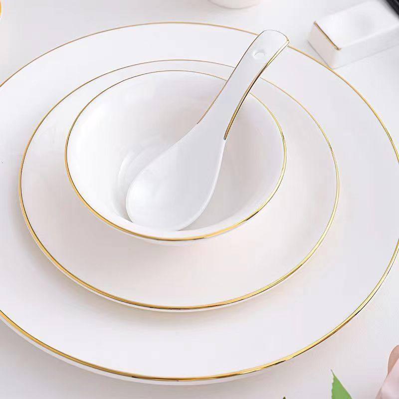 Elegant Ceramic Rose Gold Sauce Dish Set
