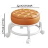 Low Roller Seat Stool Round Comfortable Low Noise Sturdy Pedicure Stool Swivel Chair for Salons Kitchen Office Home Barber Shop