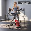 3-In-1 Folding Exercise Bike with Resistance Bands, Bluetooth App, 8-Level Magnetic Resistance, LCD Display, Red