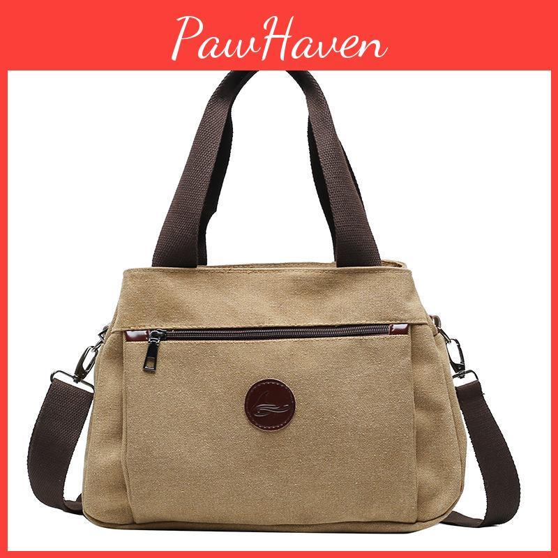 Casual Women Yogodlns Canvas Handbags Crossbody Bag For Woman Big Capacity Shoulder Totes