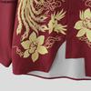 INCERUN Summer Men Lapel Neck 3/4 Sleeve Print Irregular Casual Shirts