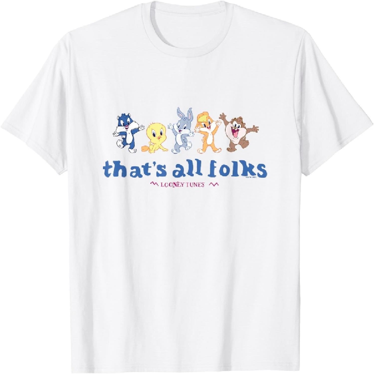 Looney Tunes Это все, друзья! Линейка Baby Looney Tunes Ретро Футболка XXXXXL белый
