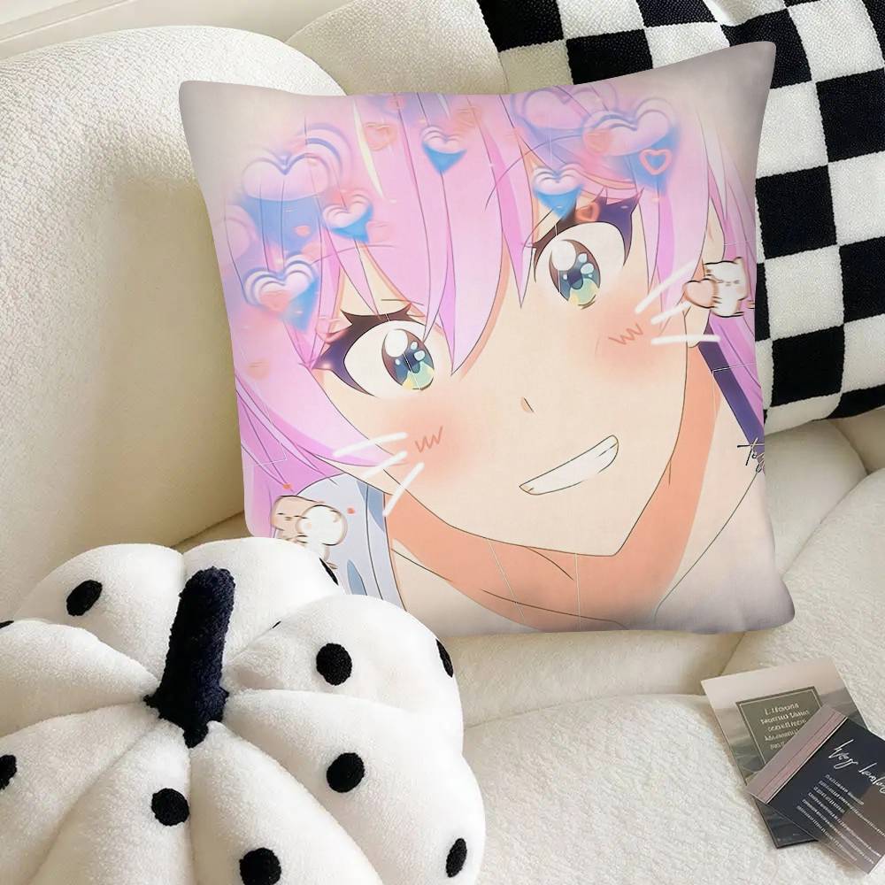 Slice Anime Watanare Pillow Case Fashion Square Pillowcase Bedroom Sofa Room Ins Decoration Leisure