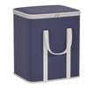 50/80/120L Folding storage bag for bedroom clothes, navy blue backpack storage box, large capacity storage bag